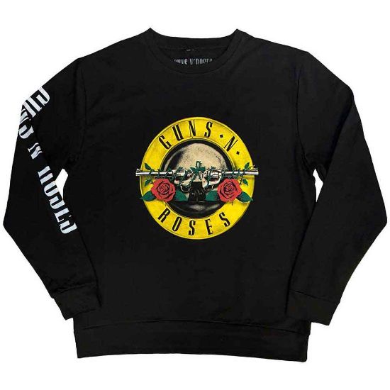 Picture of Guns N' Roses Unisex Sweatshirt: Classic Logo (Sleeve Print)