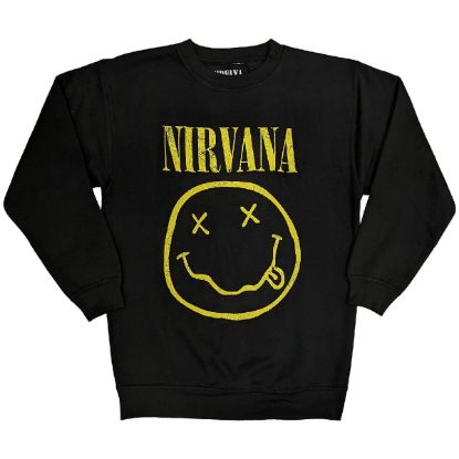 Picture of Nirvana Unisex Sweatshirt: Yellow Happy Face (X-Small)