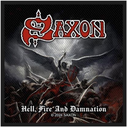 Picture of Saxon Woven Patch: Hell, Fire And Damnation