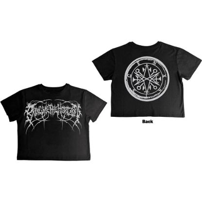 Picture of Bring Me The Horizon Ladies Crop Top: Metal Logo Genxsis Back Print