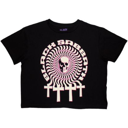 Picture of Black Sabbath Ladies Crop Top: Hypnotic Skull