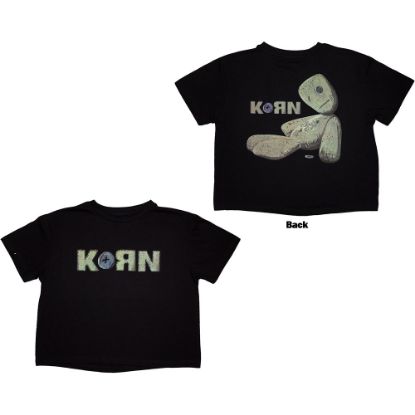 Picture of Korn Ladies Crop Top: Doll Issues Back Print