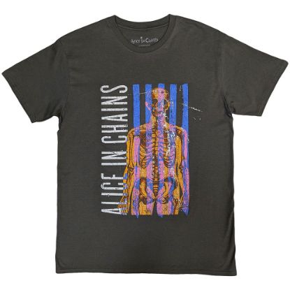 Picture of Alice In Chains Unisex Stone Wash T-Shirt: Skeletal