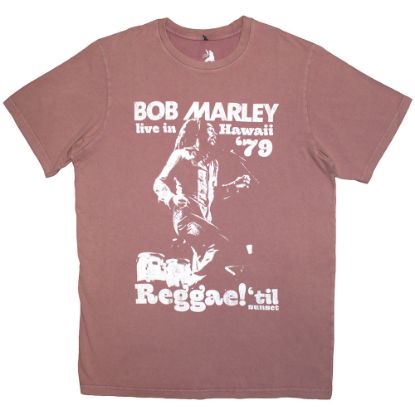 Picture of Bob Marley Unisex Stone Wash T-Shirt: Hawaii