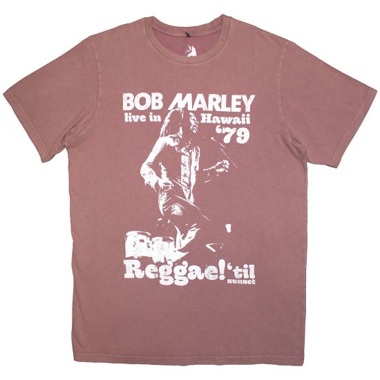 Picture of Bob Marley Unisex Stone Wash T-Shirt: Hawaii
