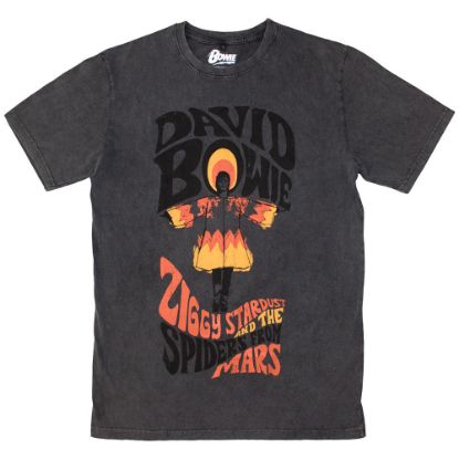 Picture of David Bowie Unisex Stone Wash T-Shirt: Ziggy Stardust