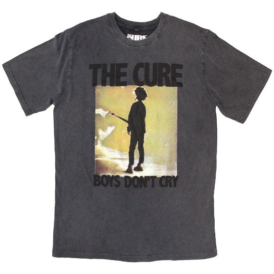 Picture of The Cure Unisex Stone Wash T-Shirt: Boys Don't Cry Box