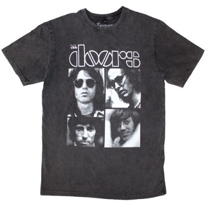 Picture of The Doors Unisex Stone Wash T-Shirt: Squares