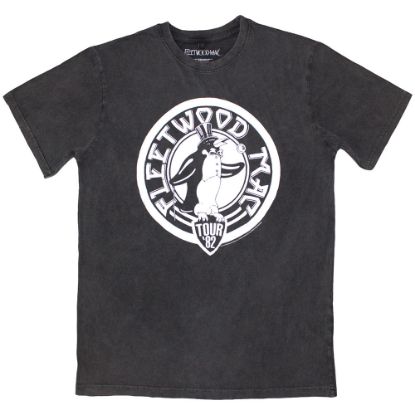 Picture of Fleetwood Mac Unisex Stone Wash T-Shirt: Tour '82 Penguin