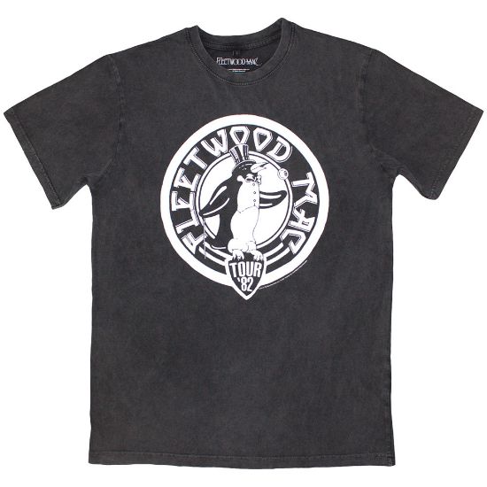 Picture of Fleetwood Mac Unisex Stone Wash T-Shirt: Tour '82 Penguin