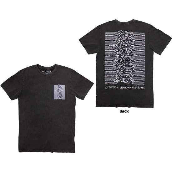 Picture of Joy Division Unisex Stone Wash T-Shirt: Pulsar Pocket Wave Back Print