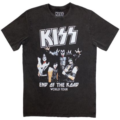 Picture of KISS Unisex Stone Wash T-Shirt: End Of The Road World Tour