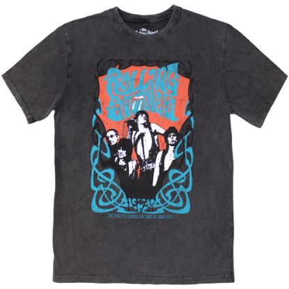 Picture of The Rolling Stones Unisex Stone Wash T-Shirt: Psych Montage