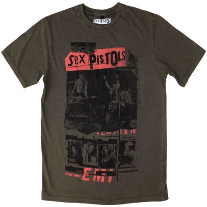 Picture of The Sex Pistols Unisex Stone Wash T-Shirt: Photo Collage