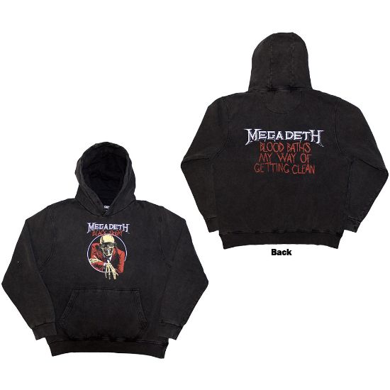 Picture of Megadeth Unisex Pullover Hoodie: Black Friday Wash Collection & Back Print