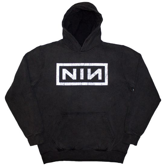 Picture of Nine Inch Nails Unisex Pullover Hoodie: Classic Logo Wash Collection