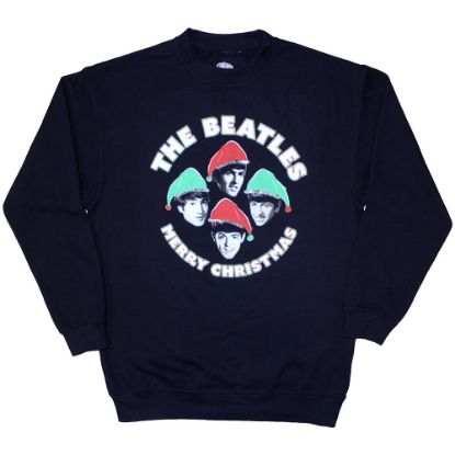 Picture of The Beatles Unisex Sweatshirt: Xmas Hats (XX-Large)