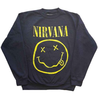 Picture of Nirvana Unisex Sweatshirt: Yellow Happy Face (X-Small)