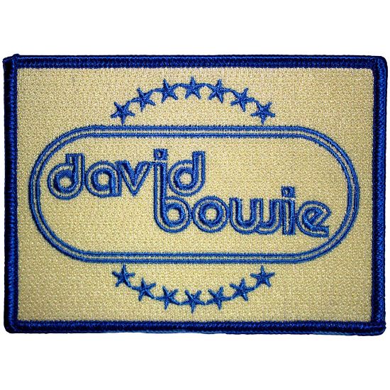 Picture of David Bowie Woven Patch: Oval and Stars