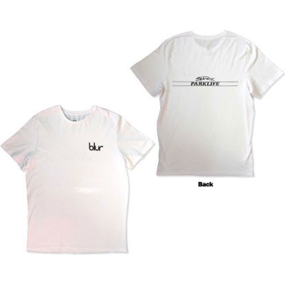 Picture of Blur Unisex T-Shirt: Pocket Blur / Parklife Back Print