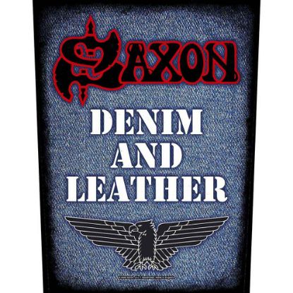Picture of Saxon Back Patch: Denim & Leather