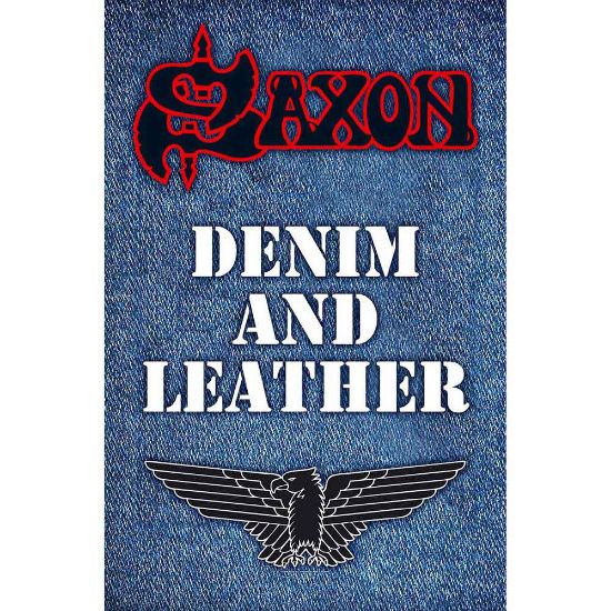 Picture of Saxon Textile Poster: Denim & Leather