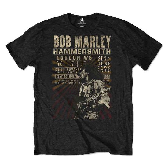 Picture of Bob Marley Unisex T-Shirt: Hammersmith '76 Eco-Friendly