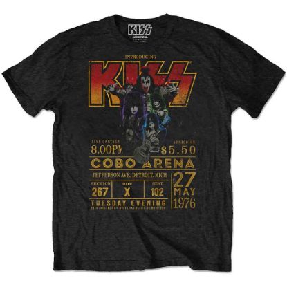 Picture of KISS Unisex T-Shirt: Cobo Arena '76 Eco-Friendly