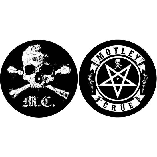 Picture of Motley Crue Turntable Slipmat Set: Skull/Pentagram