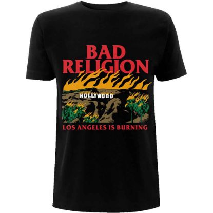 Picture of Bad Religion Unisex T-Shirt: Burning Black