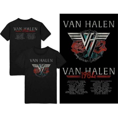 Picture of Van Halen Unisex T-Shirt: 84 Tour Back Print