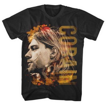 Picture of Kurt Cobain Unisex T-Shirt: Coloured Side View