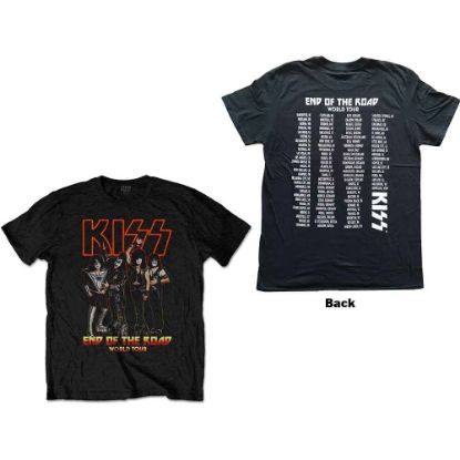 Picture of KISS Unisex T-Shirt: End Of The Road Tour Back Print
