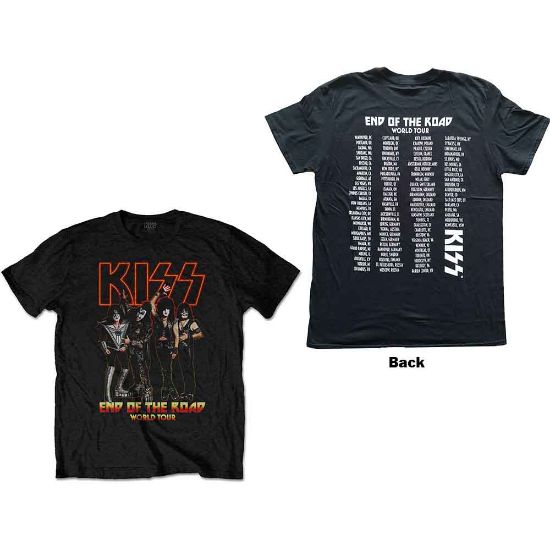 Picture of KISS Unisex T-Shirt: End Of The Road Tour Back Print (Small)