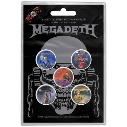 Picture of Megadeth Button Badge Pack: Vic Rattlehead