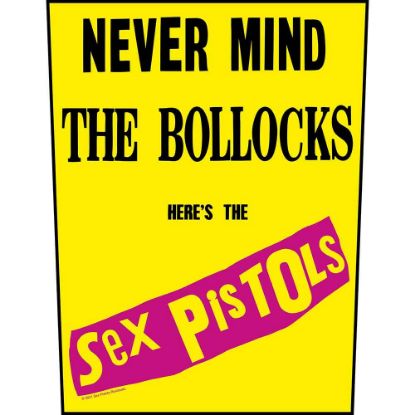 Picture of The Sex Pistols Back Patch: Never Mind The Bollocks Yellow