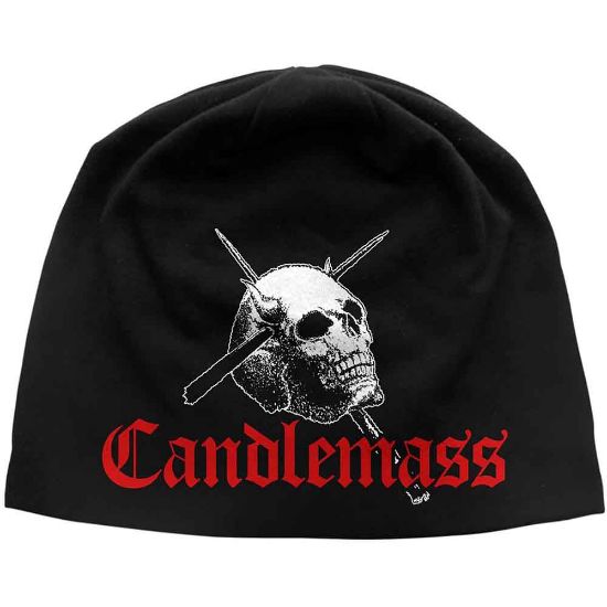 Picture of Candlemass Unisex Beanie Hat: Skull & Logo