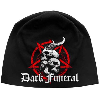 Picture of Dark Funeral Unisex Beanie Hat: Skulls & Pentagram