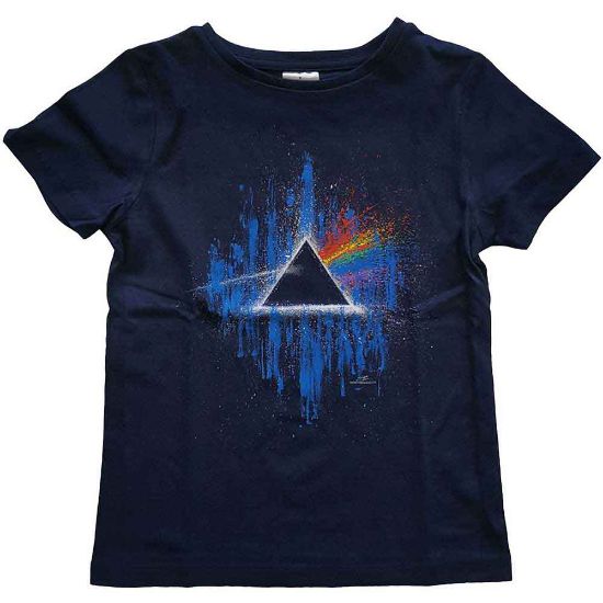 Picture of Pink Floyd Kids T-Shirt: Dark Side of the Moon Blue Splatter