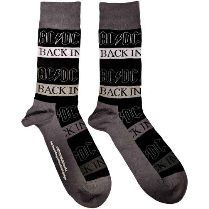 Picture of AC/DC Unisex Ankle Socks: Back In Black (UK Size 7 - 11)