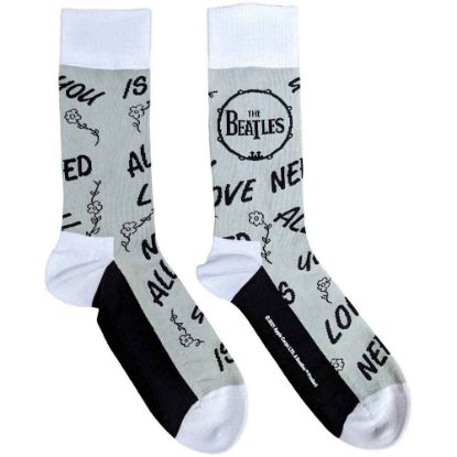 Picture of The Beatles Unisex Ankle Socks: All You Need Is Love & Drum (UK Size 7 - 11)