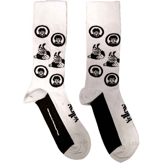 Picture of The Beatles Unisex Ankle Socks: Band & Meanies Monochrome (UK Size 7 - 11)