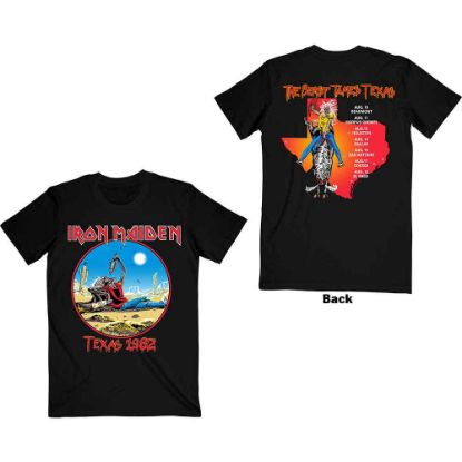Picture of Iron Maiden Unisex T-Shirt: The Beast Tames Texas Back Print