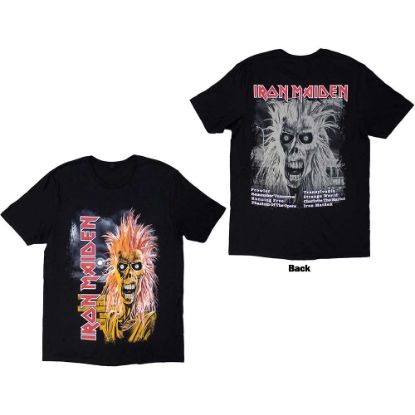 Picture of Iron Maiden Unisex T-Shirt: First Album Track list V.3. Back Print