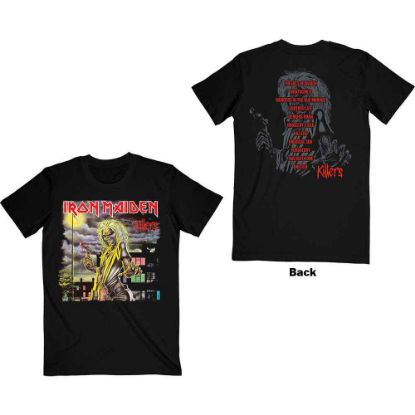 Picture of Iron Maiden Unisex T-Shirt: Killers V.2. Album Track list Back Print