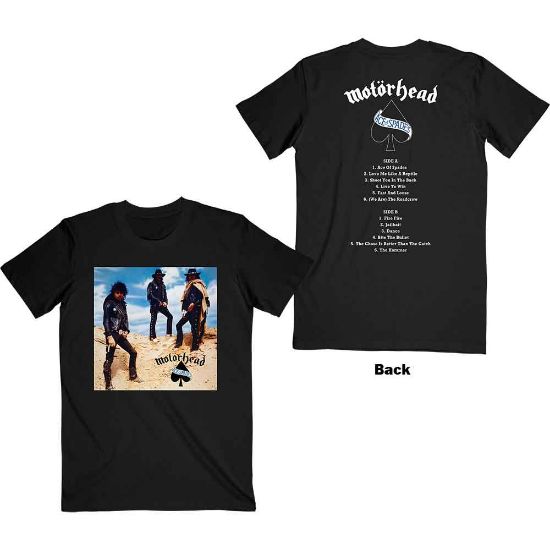 Picture of Motorhead Unisex T-Shirt: Ace of Spades Track list Back Print