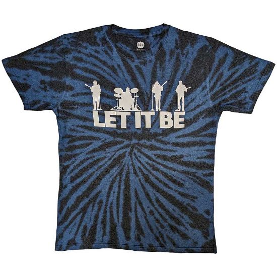 Picture of The Beatles Unisex T-Shirt: Let It Be Silhouette Wash Collection