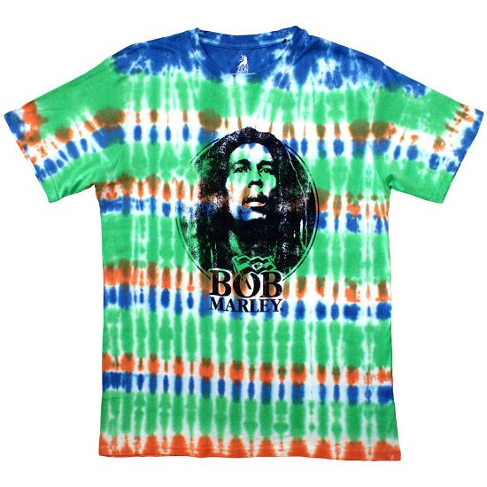 Picture of Bob Marley Unisex T-Shirt: Black & White Logo Wash Collection
