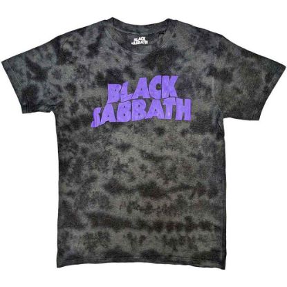 Picture of Black Sabbath Unisex T-Shirt: Wavy Logo Wash Collection
