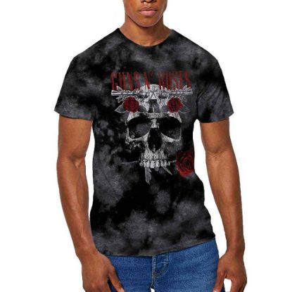 Picture of Guns N' Roses Unisex T-Shirt: Flower Skull Wash Collection